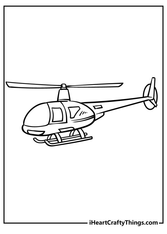 Helicopter Coloring Pages (100% Free Printables)