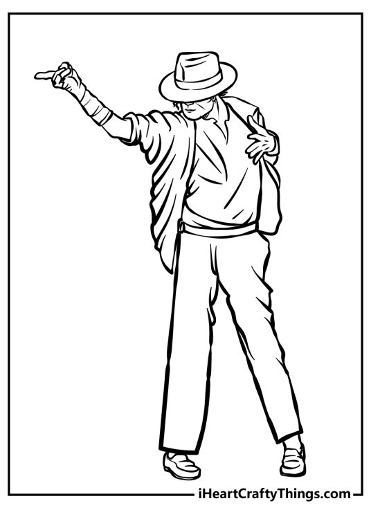 Michael Jackson Coloring Pages (100 Free Printables)