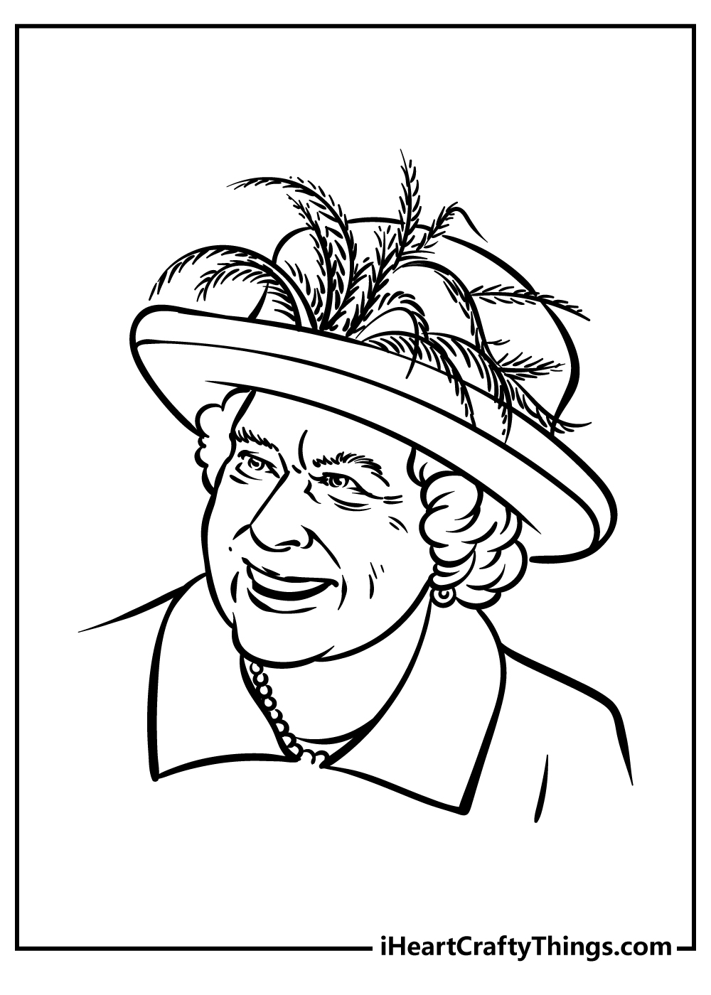 Queen Coloring Original Sheet for children free download