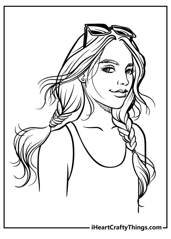 Girly Coloring Pages (100% Free Printables)