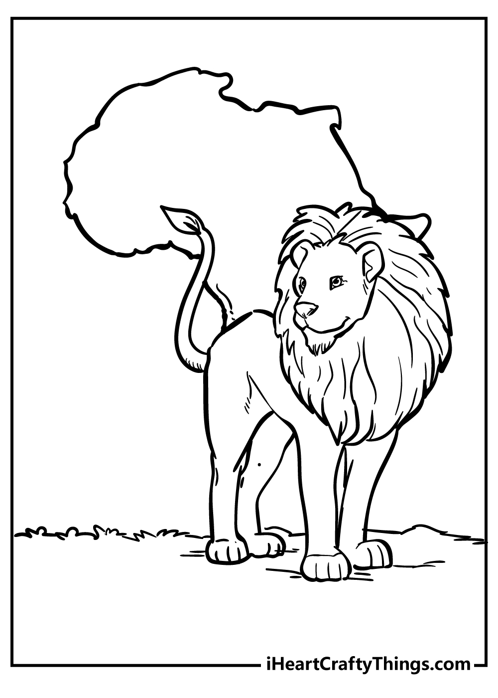 Africa Coloring Pages for adults free printable