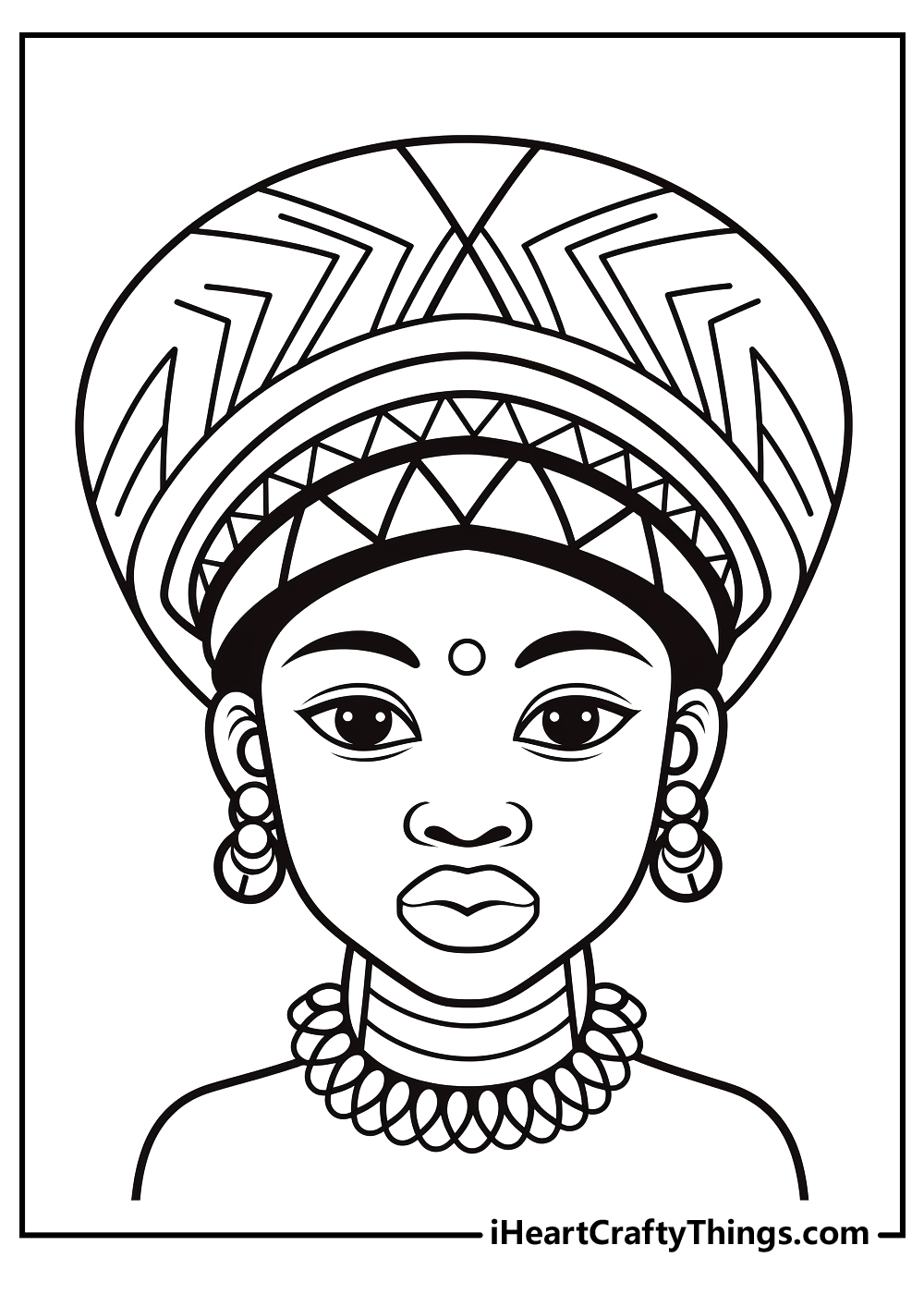 africa coloring printable