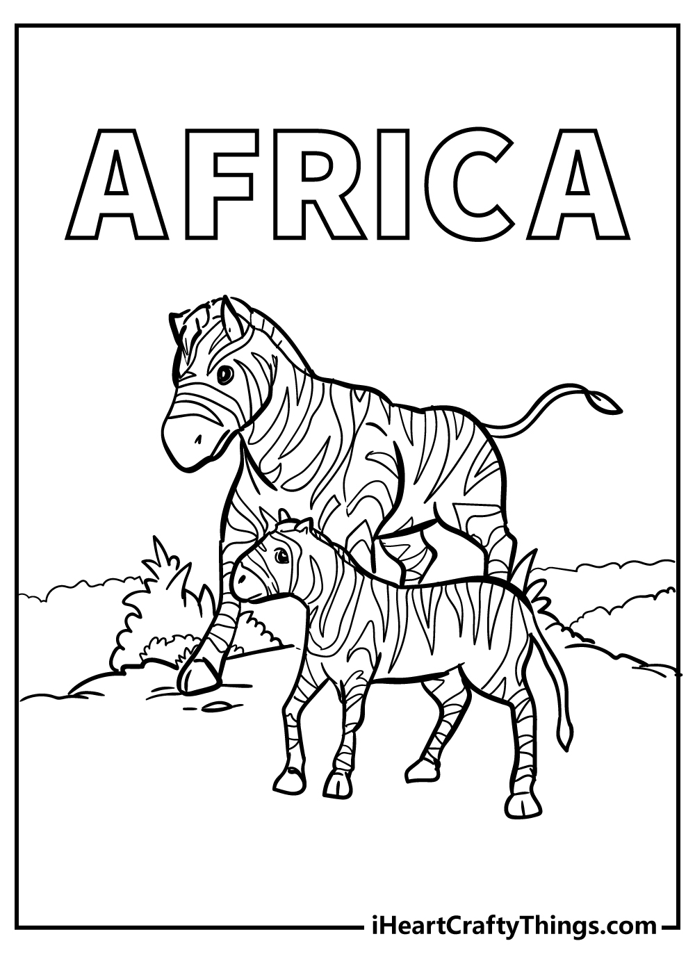 africa coloring pages to print