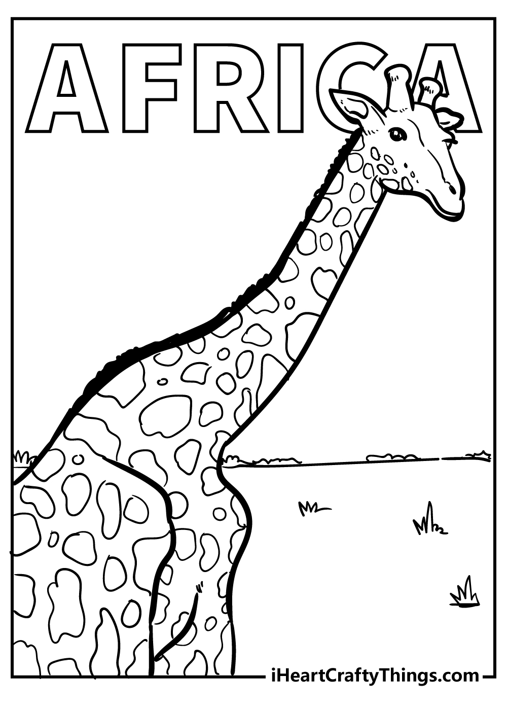 coloring pages of africa