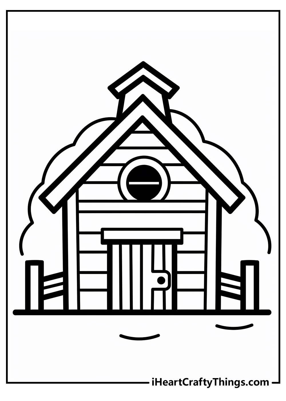 new barn coloring pages for kids