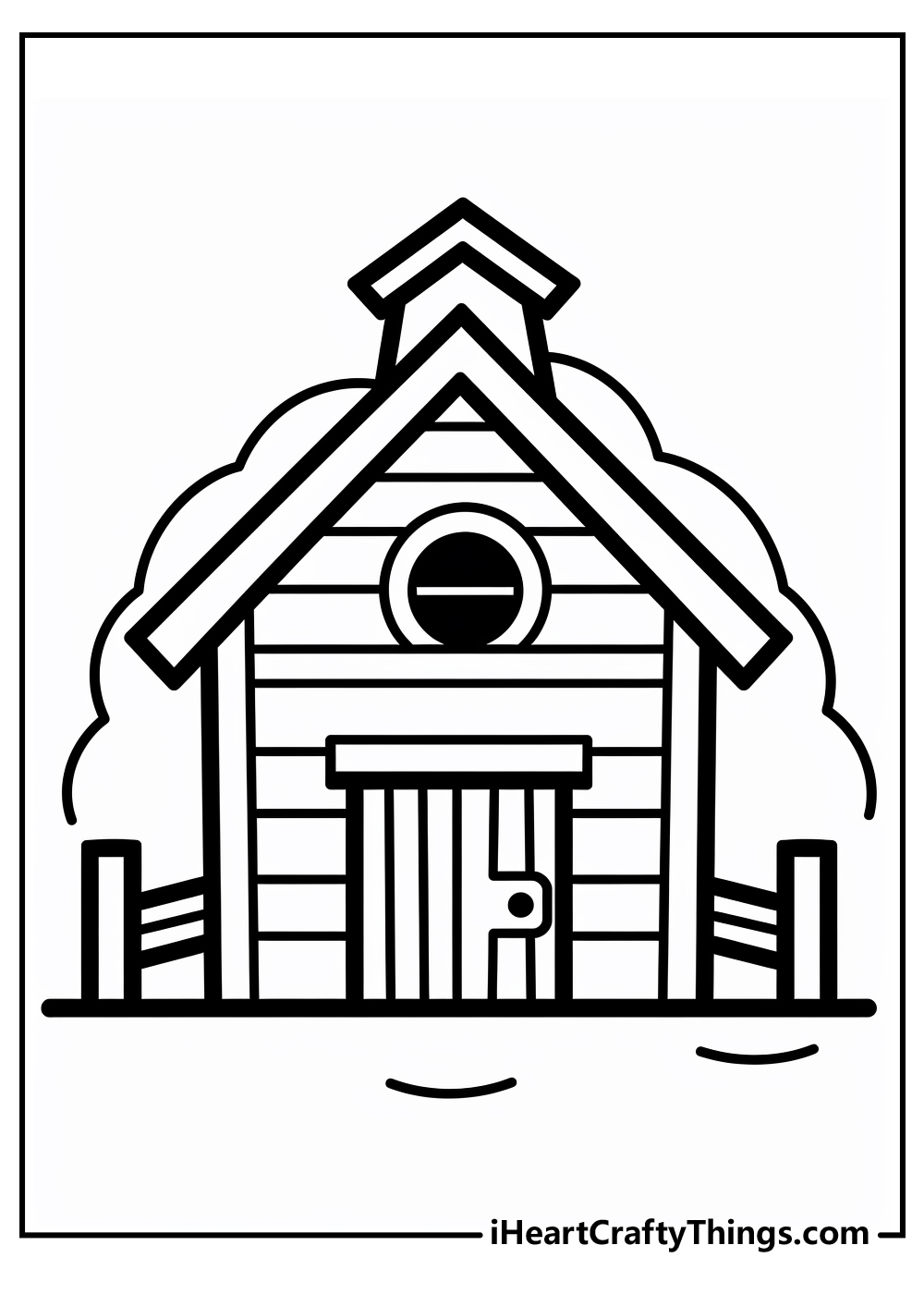 barn coloring sheet