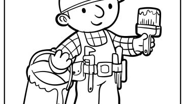Bob the Builder Coloring Pages free printable