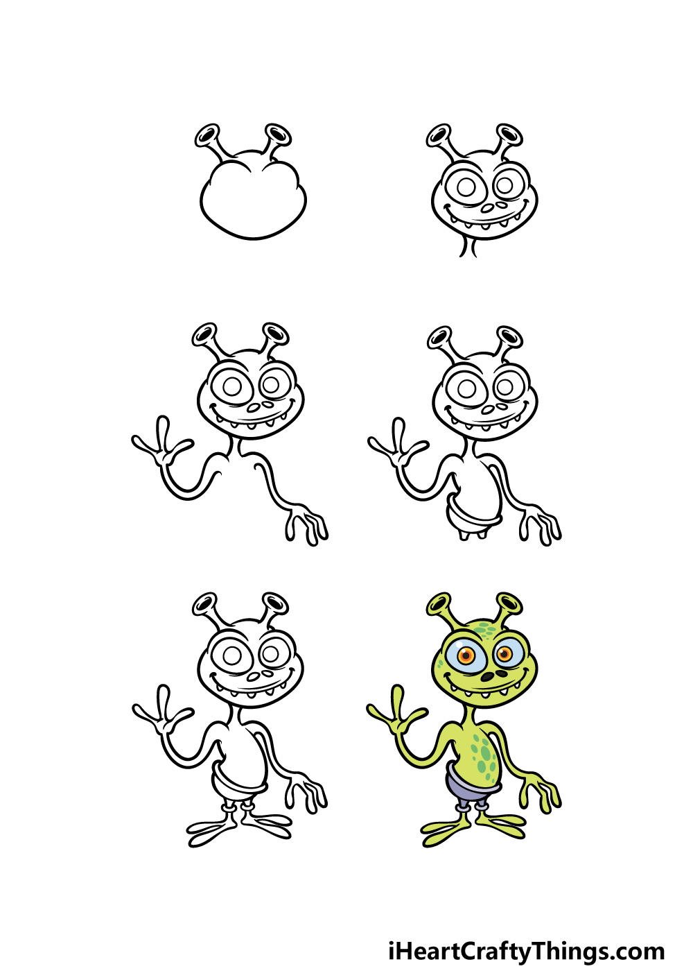 HOW TO DRAW AN ALIEN 