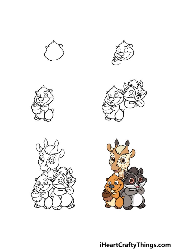 Cartoon Animals Drawing How To Draw Cartoon Animals Step By Step!