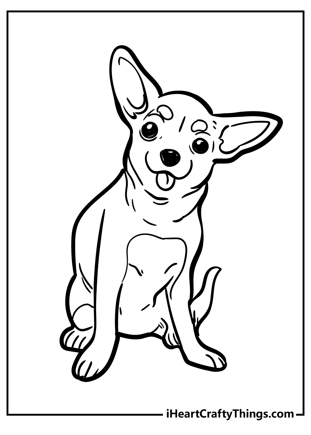 Chihuahua Coloring Pages for kids free download