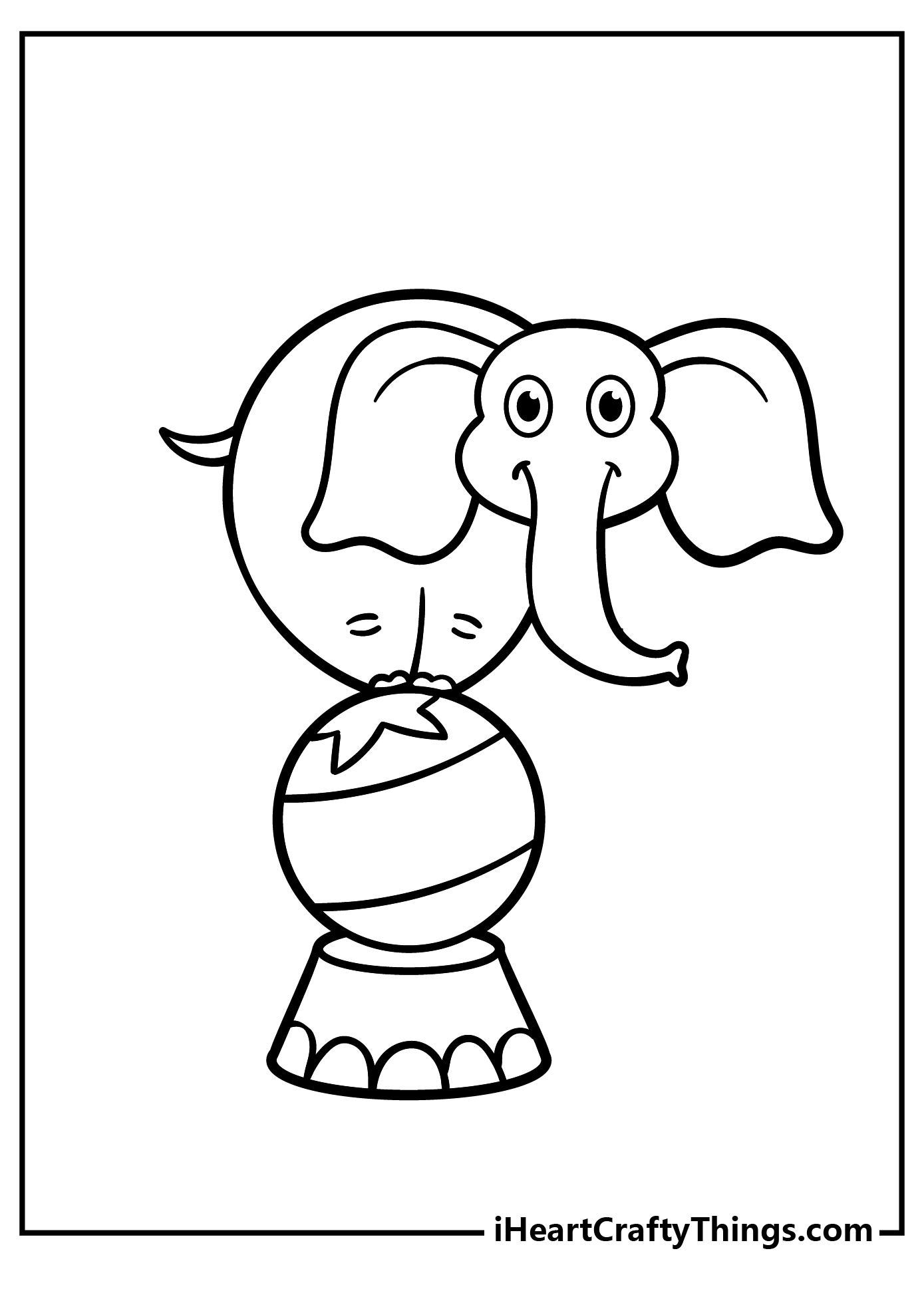 circus monkey coloring pages