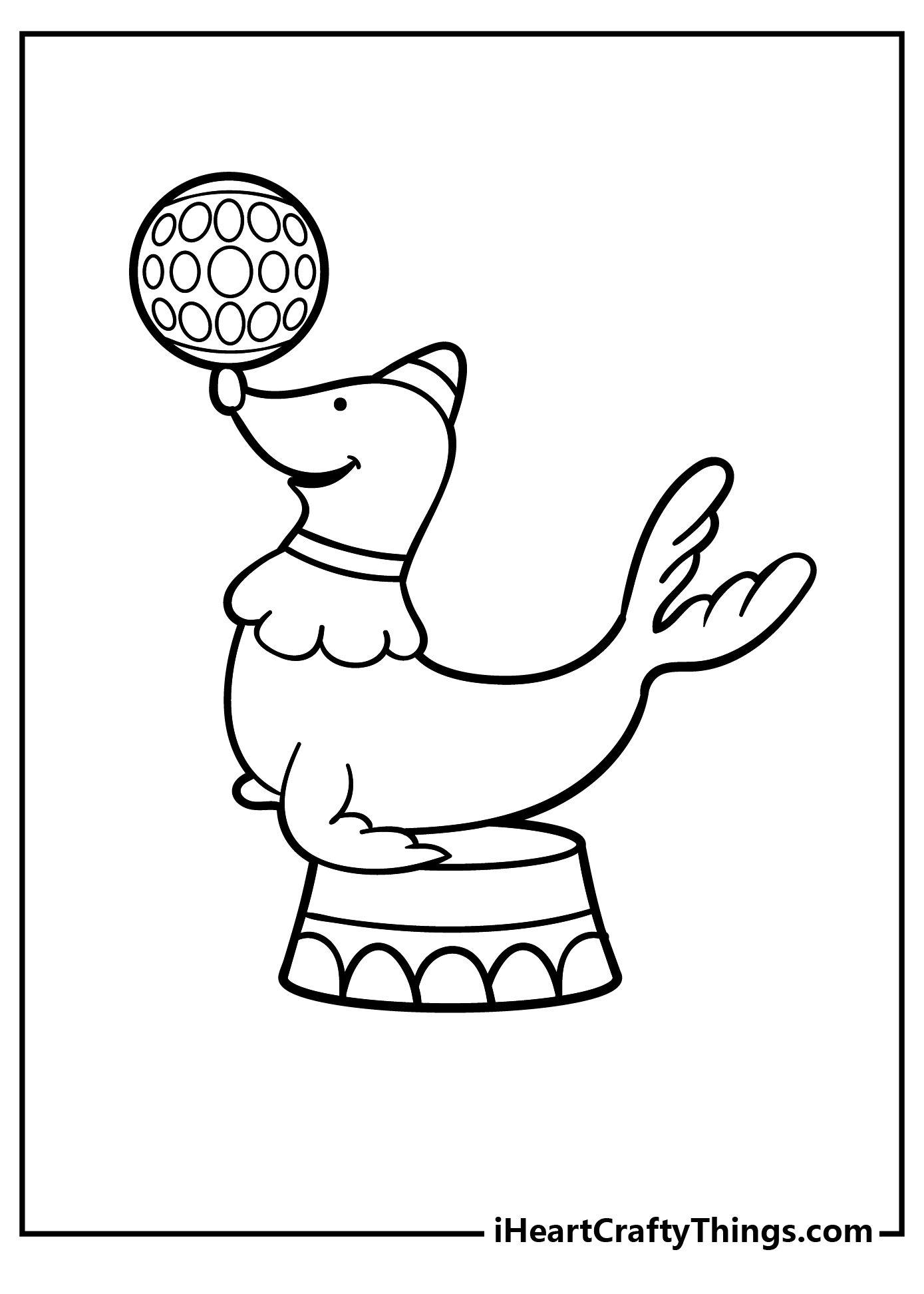 preschool circus coloring pages