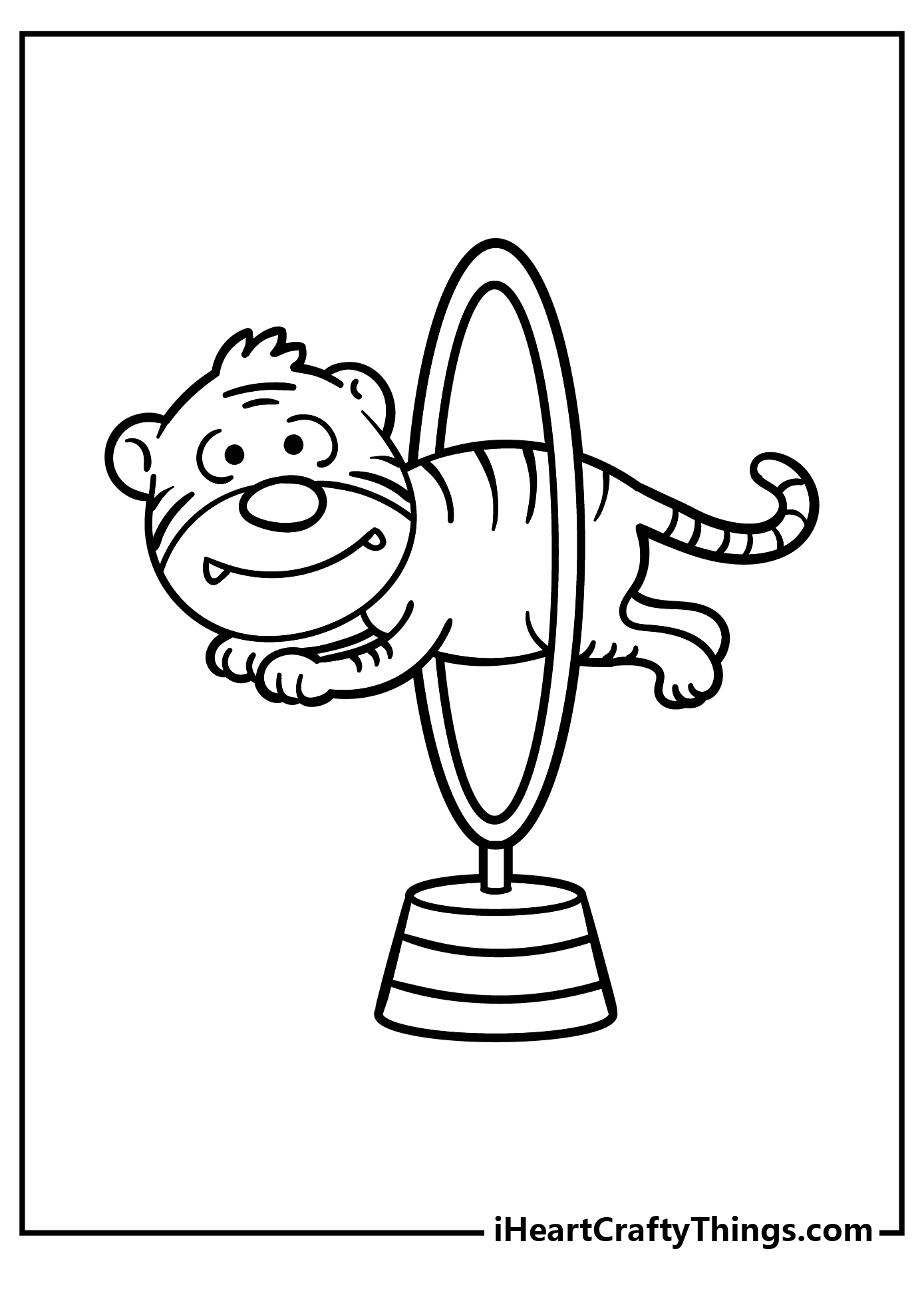 preschool circus coloring pages