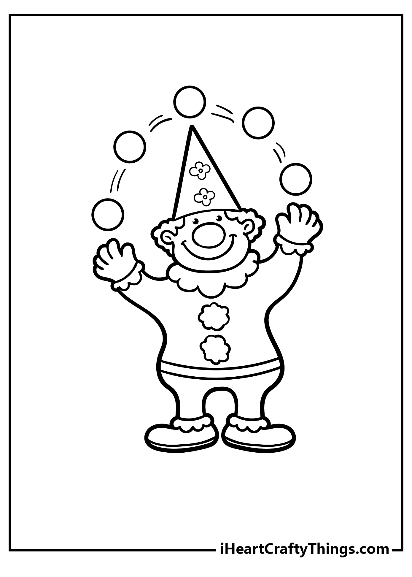 preschool circus coloring pages