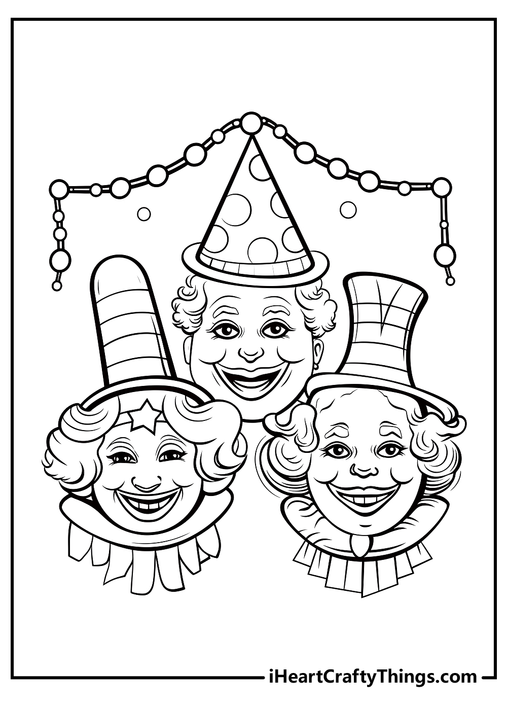 circus coloring printable for kids