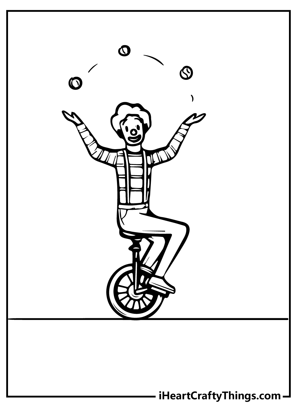 Circus Coloring Pages for adults free printable
