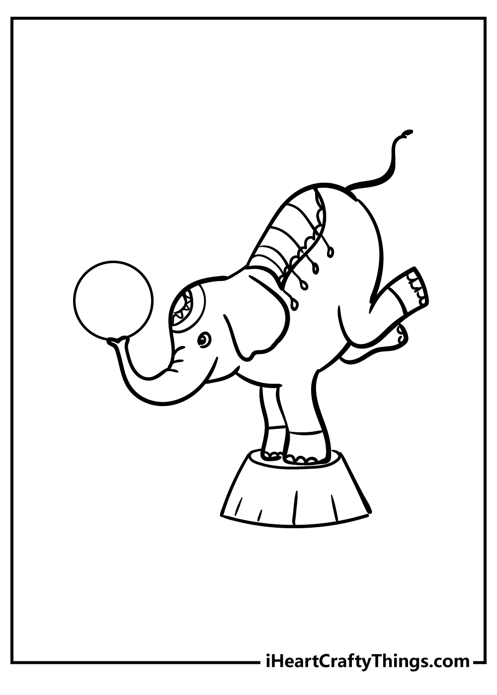 Circus Coloring Pages for preschoolers free printable
