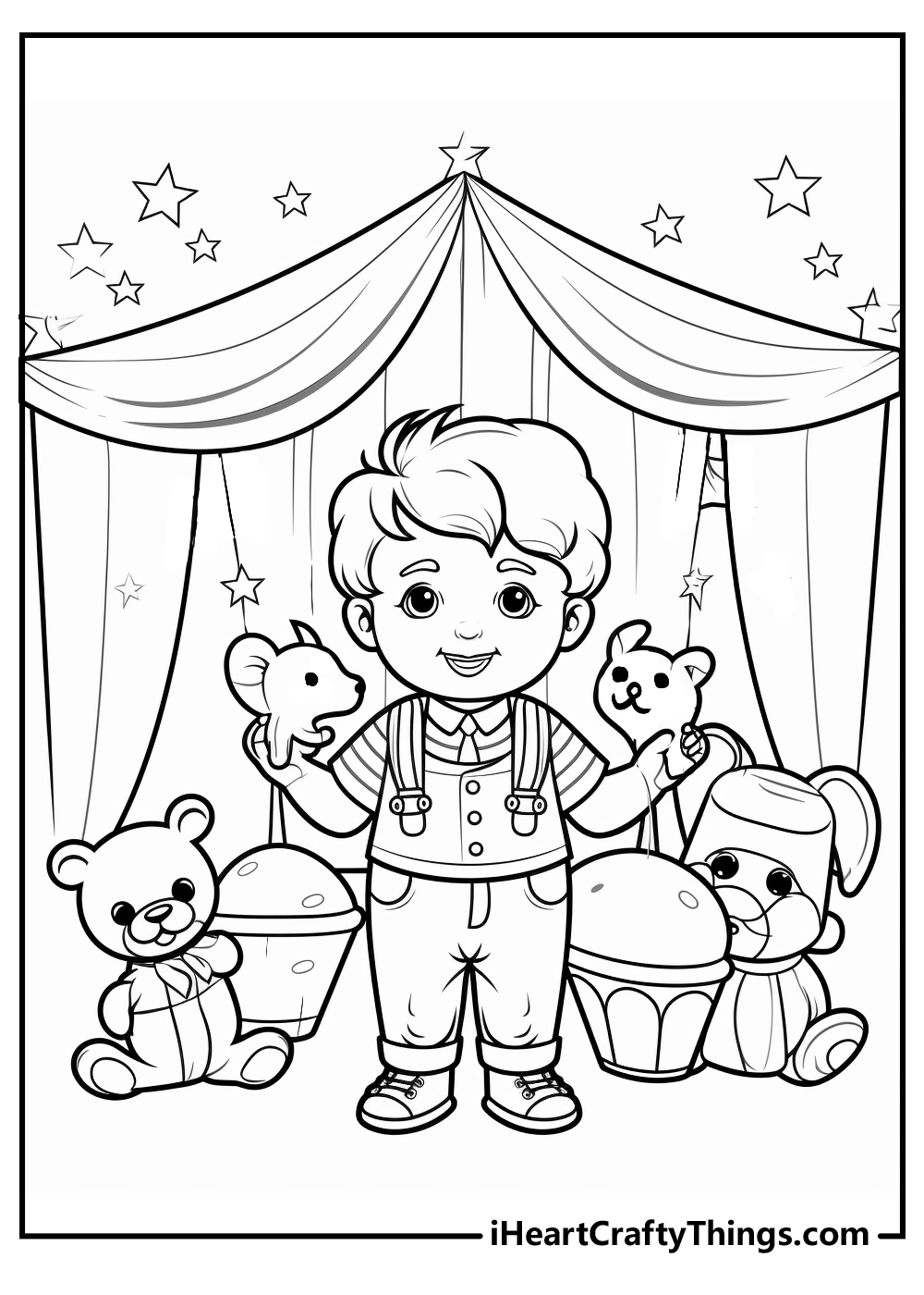 circus coloring sheet