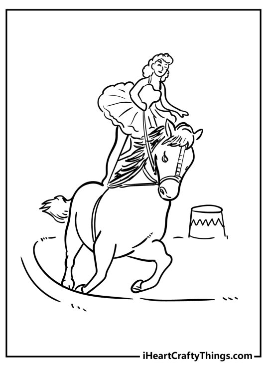 Circus Coloring Pages (100% Free Printables)