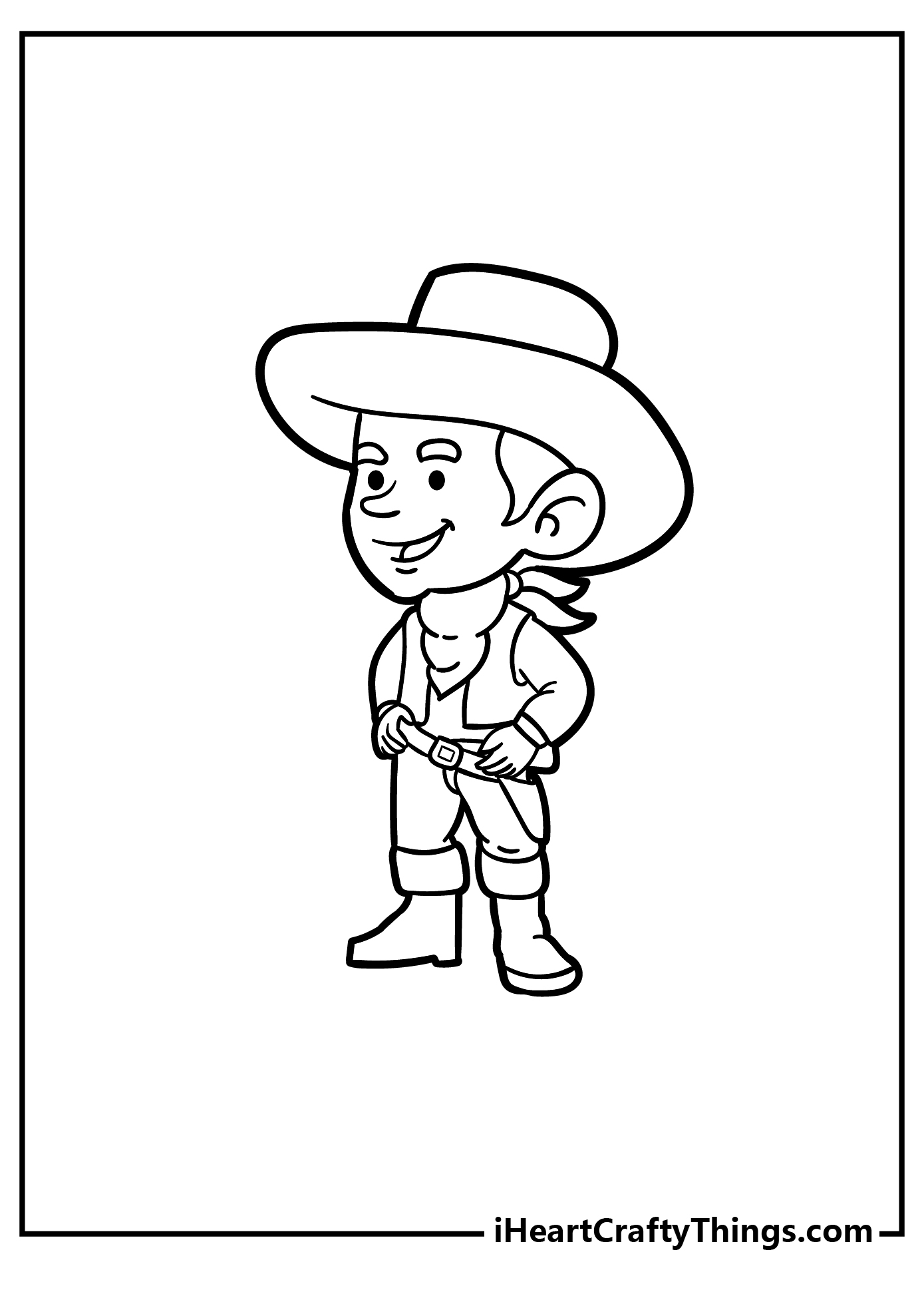 Cowboy Coloring Pages for kids free download