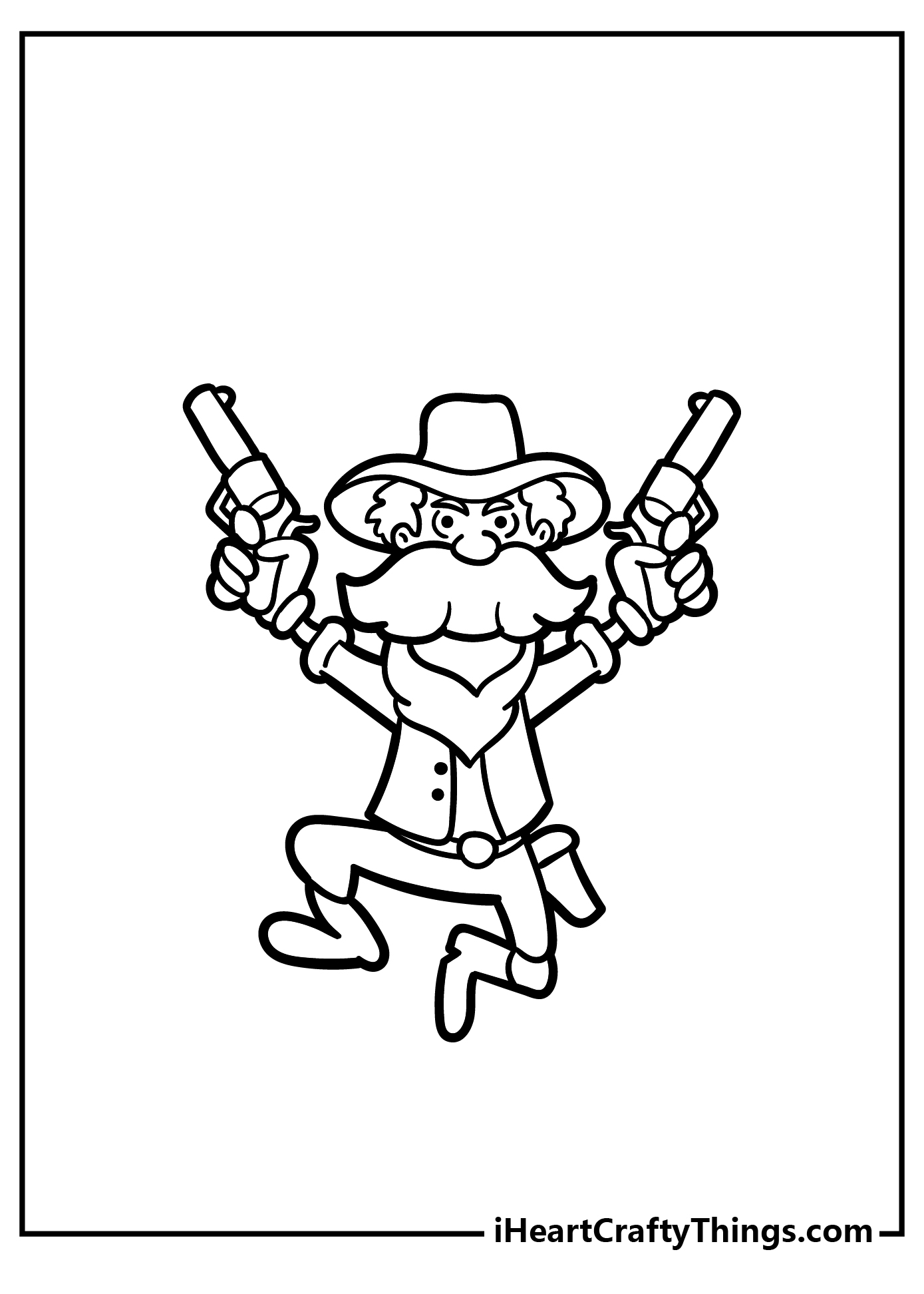Cowboy Coloring Book for adults free download
