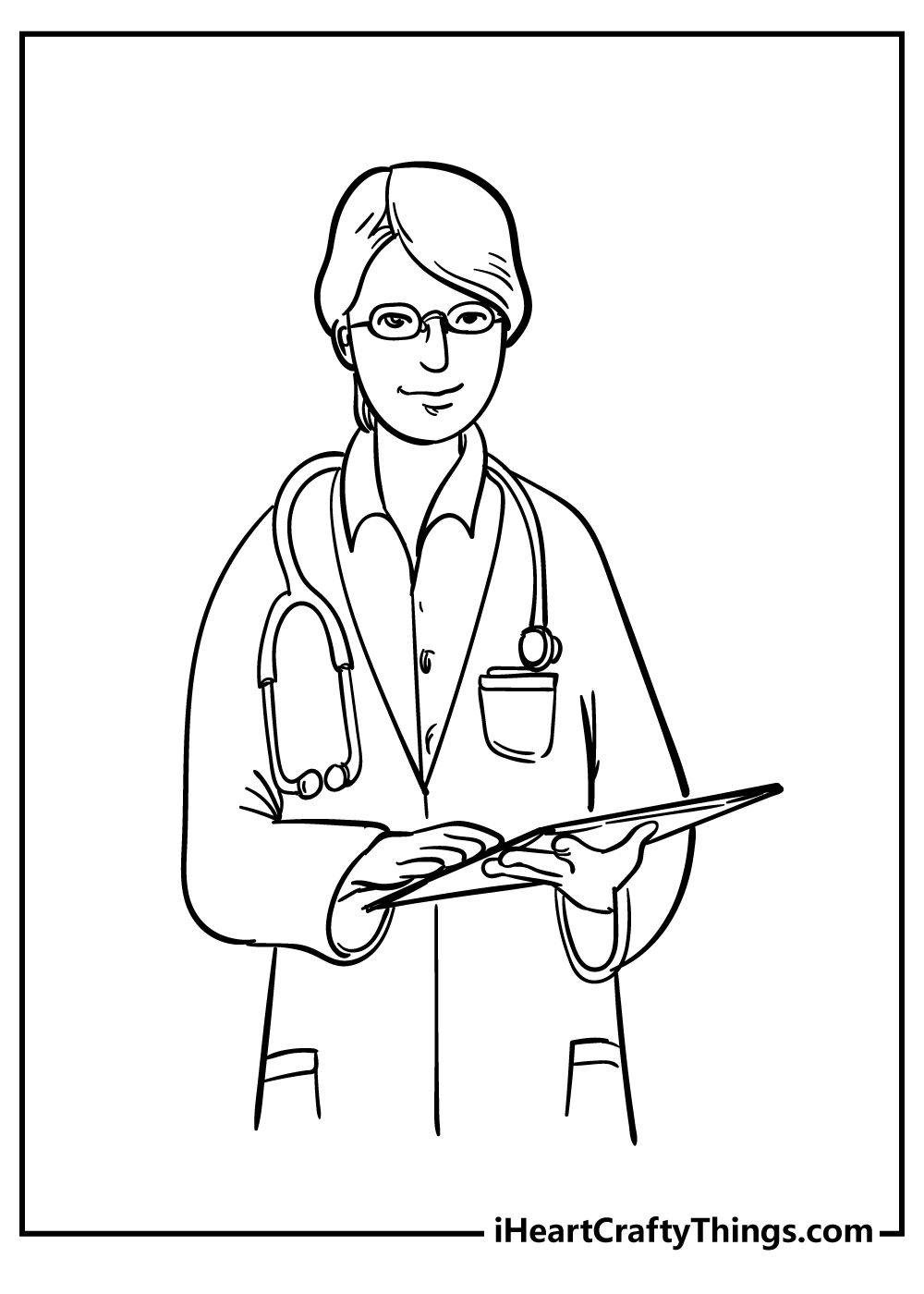 syringe coloring page