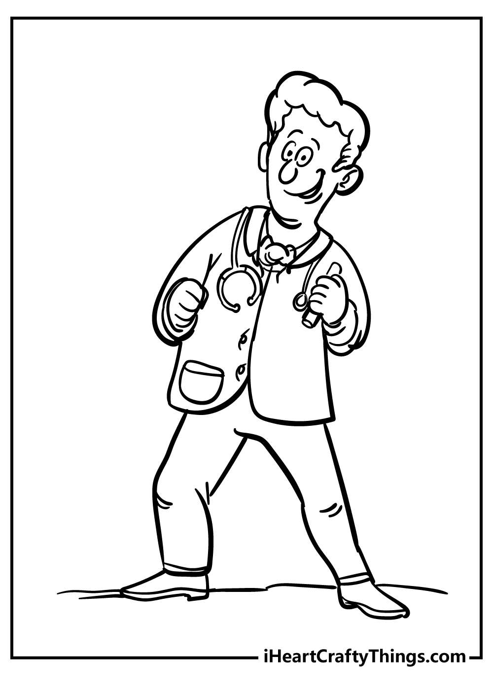 Doctor Coloring Pages for preschoolers free printable