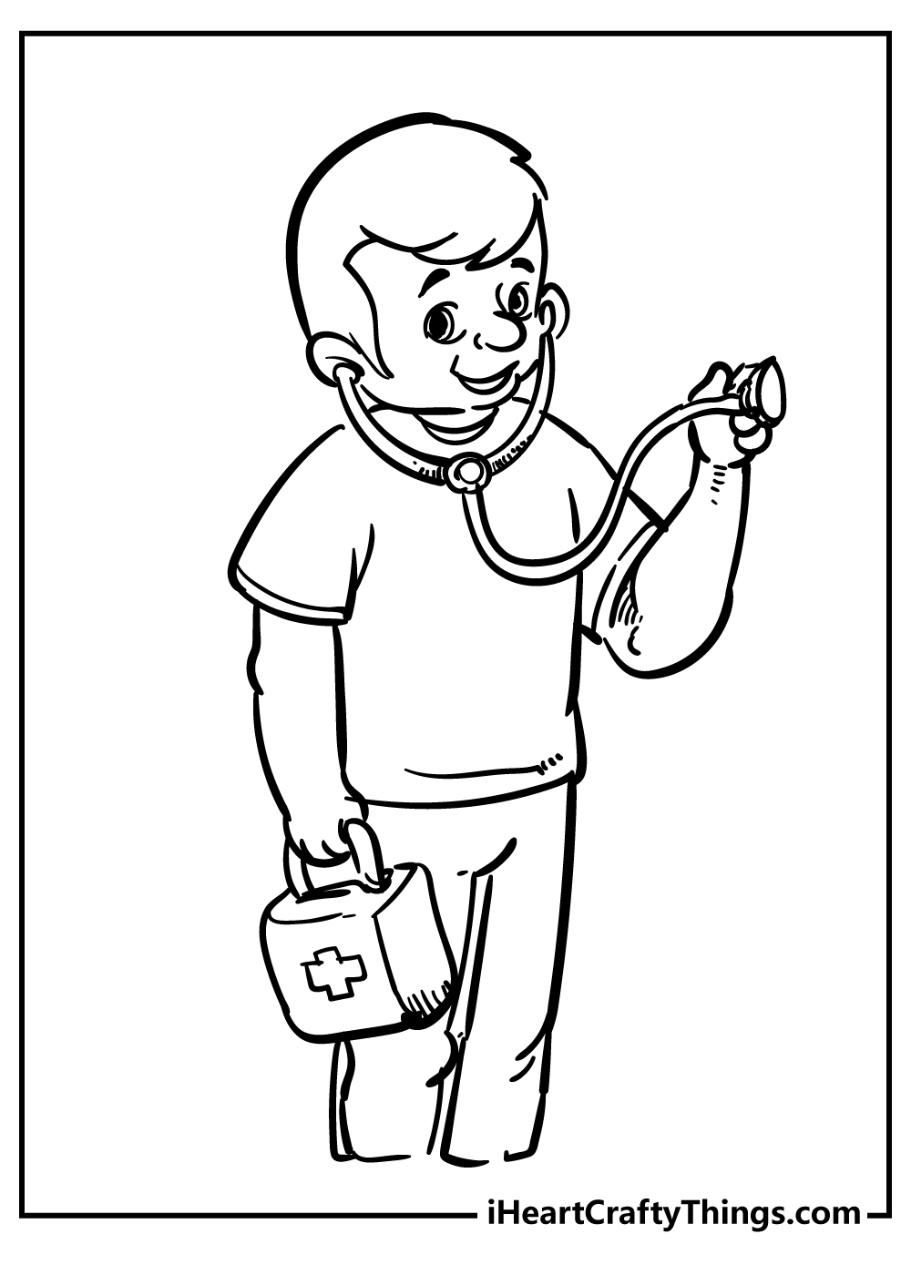 Doctor Coloring Sheet for children free download