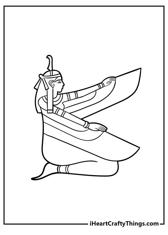 Egyptian coloring pages