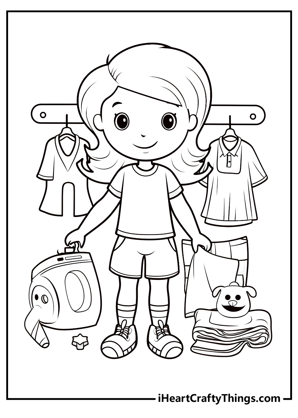 black-and-white girly coloring pages