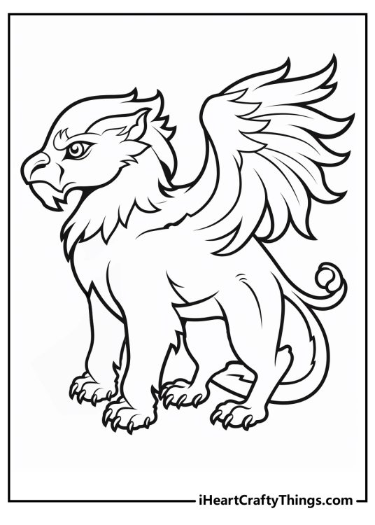 Griffin Coloring Pages (100% Free Printables)