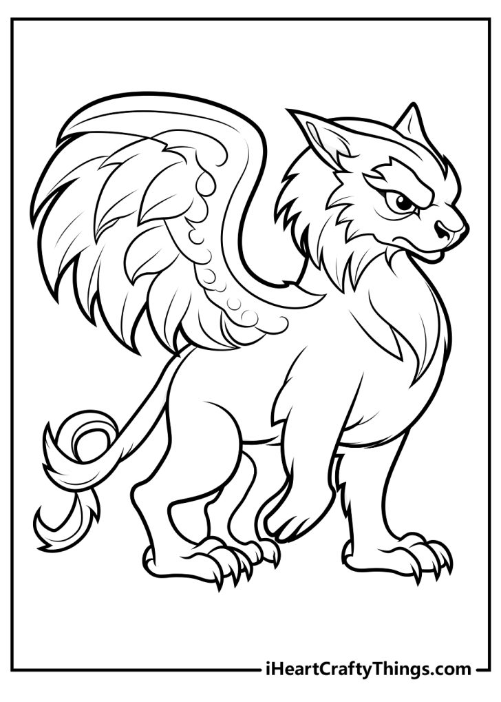 Griffin Coloring Pages (100% Free Printables)