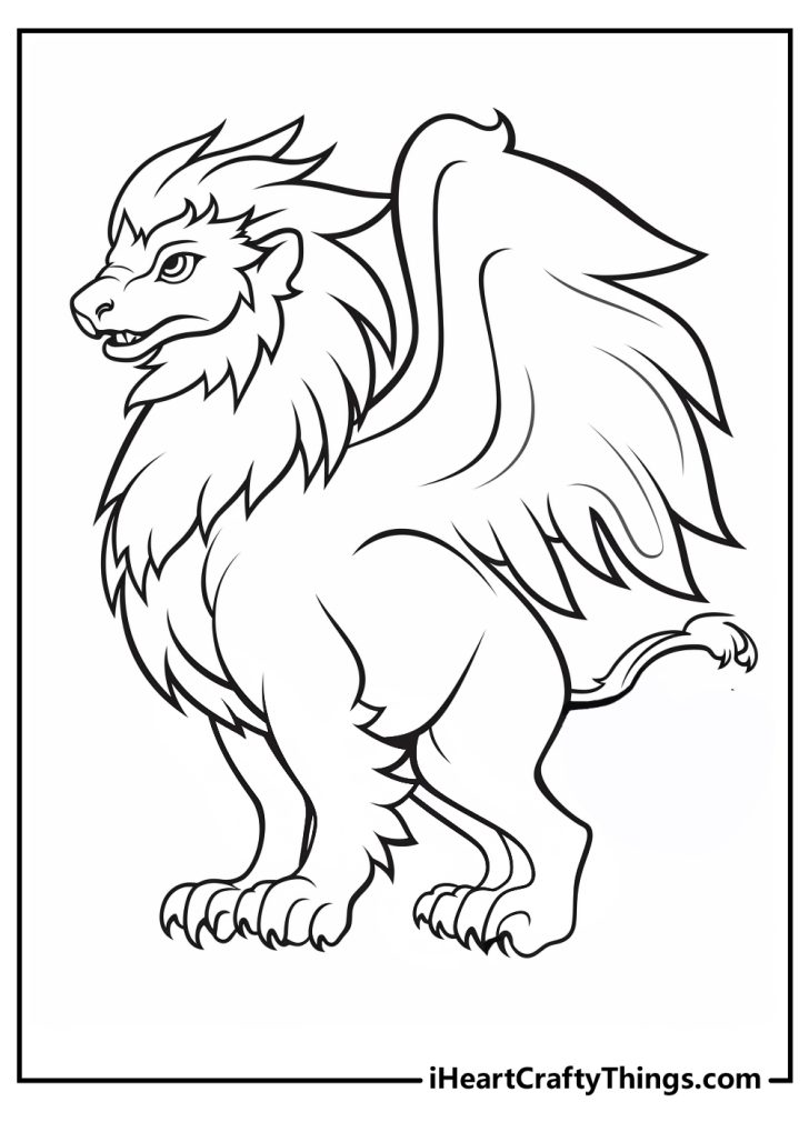 Griffin Coloring Pages (100% Free Printables)