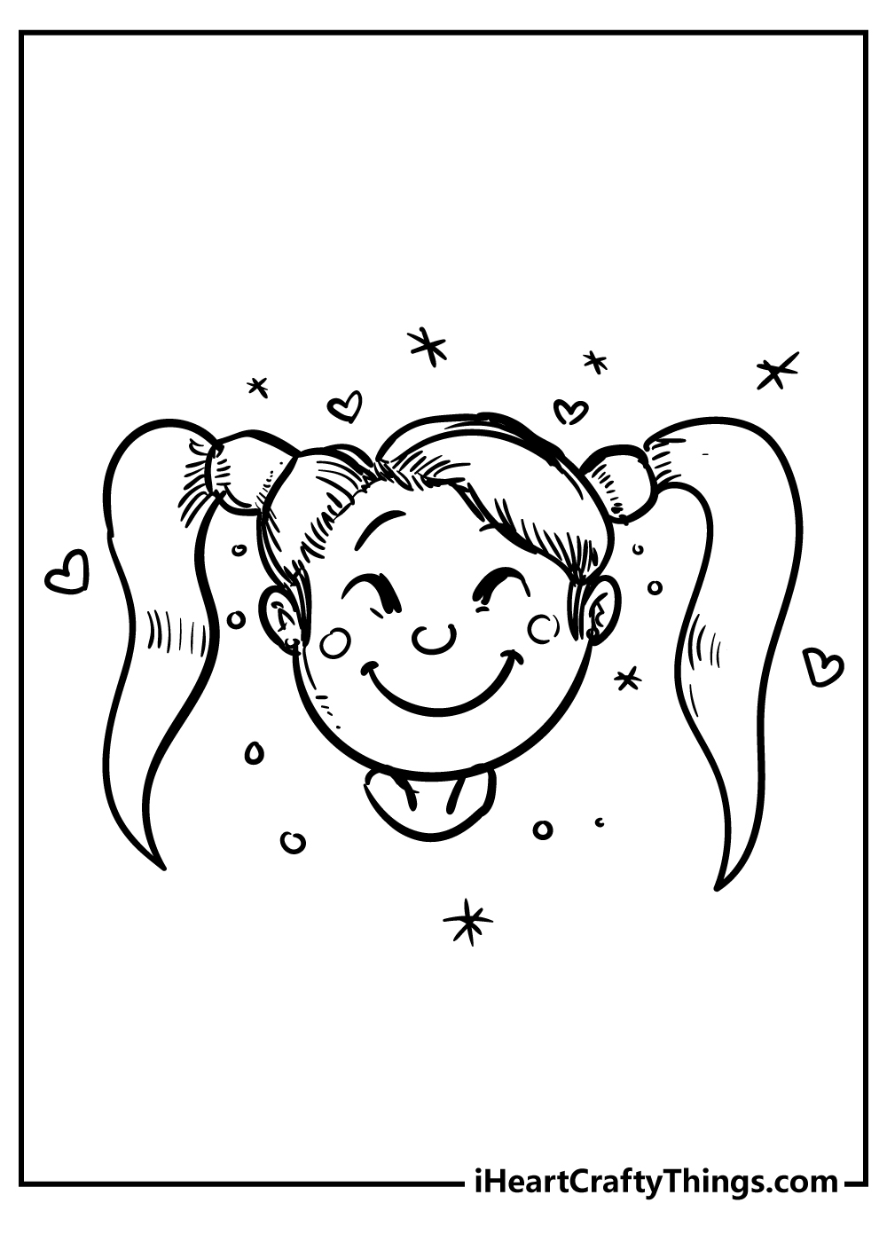 Happy Easy Coloring Pages