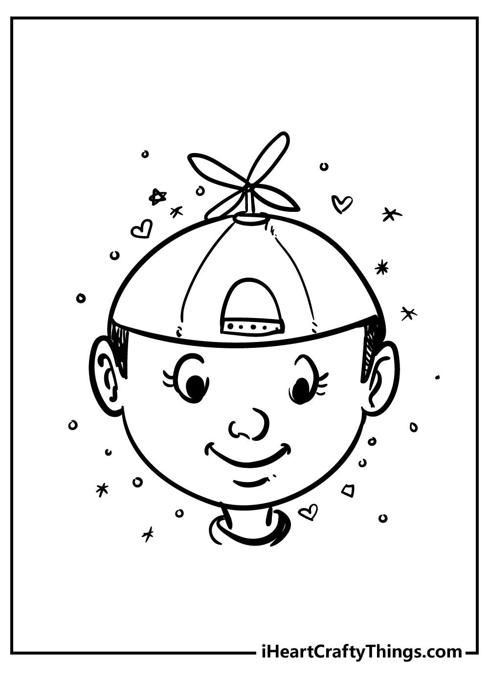 Happy Coloring Sheet for children free download