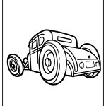 Hot Rod Coloring Pages free printable