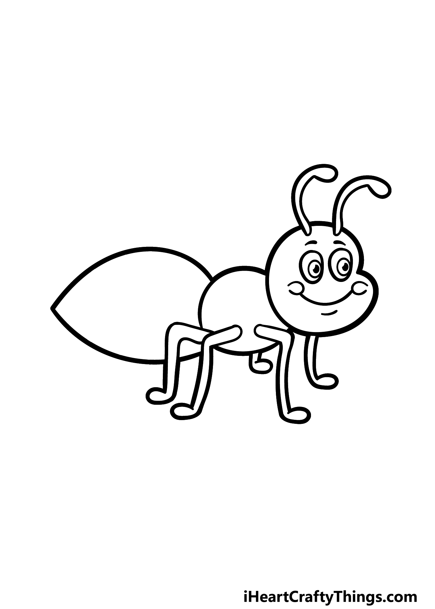 how to draw Cartoon Ants step 4
