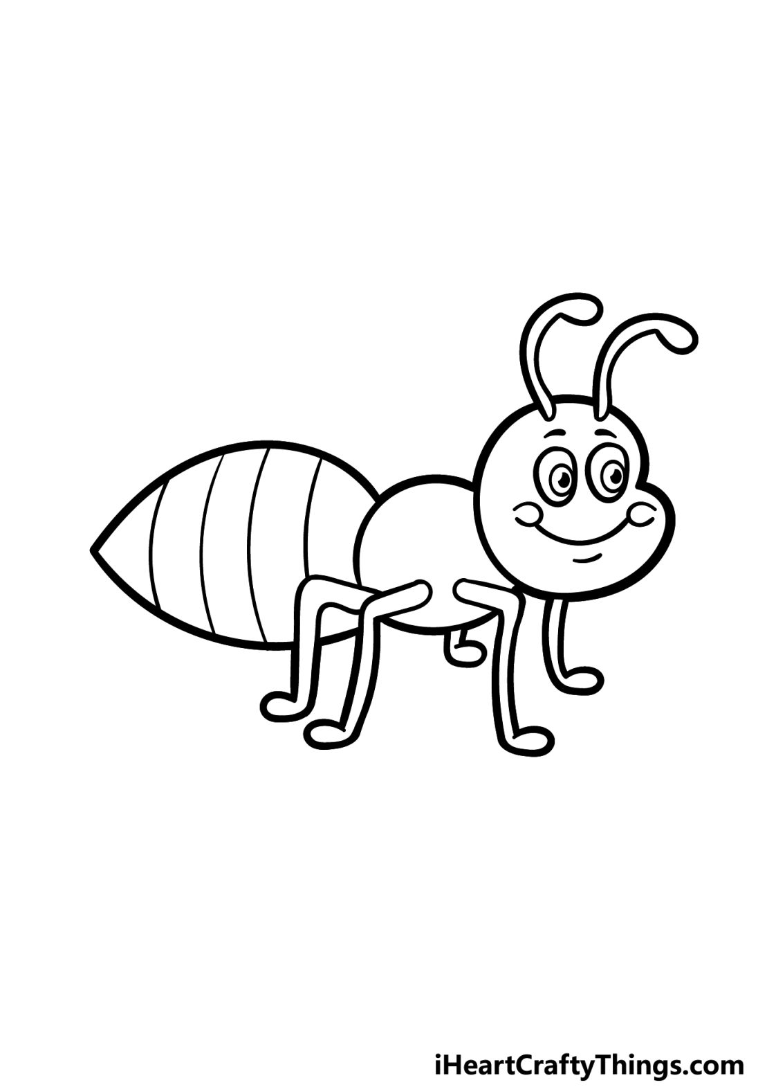 Cartoon Ant Drawing How To Draw Cartoon Ant Step By Step!