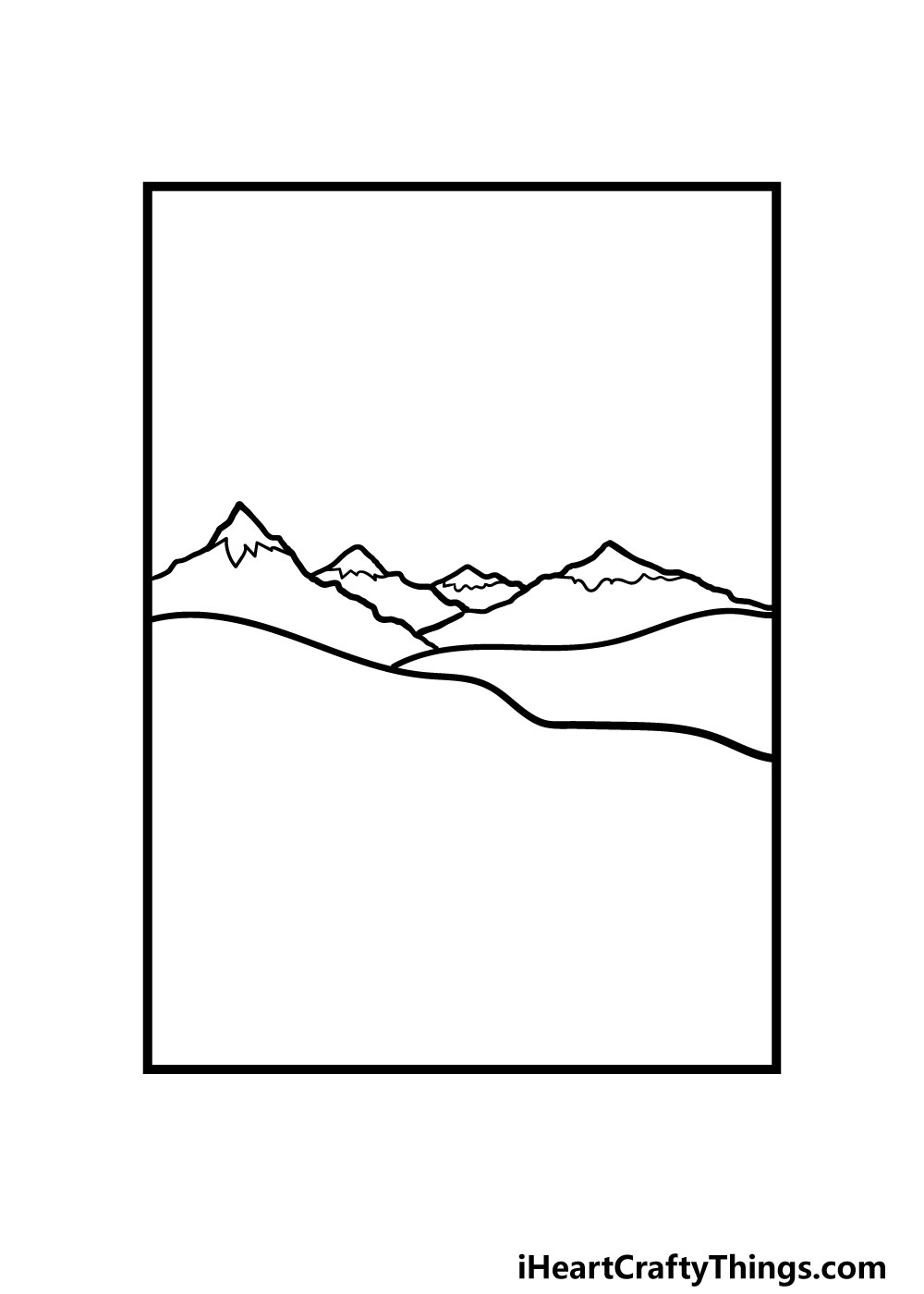 how to draw a cartoon background step 3