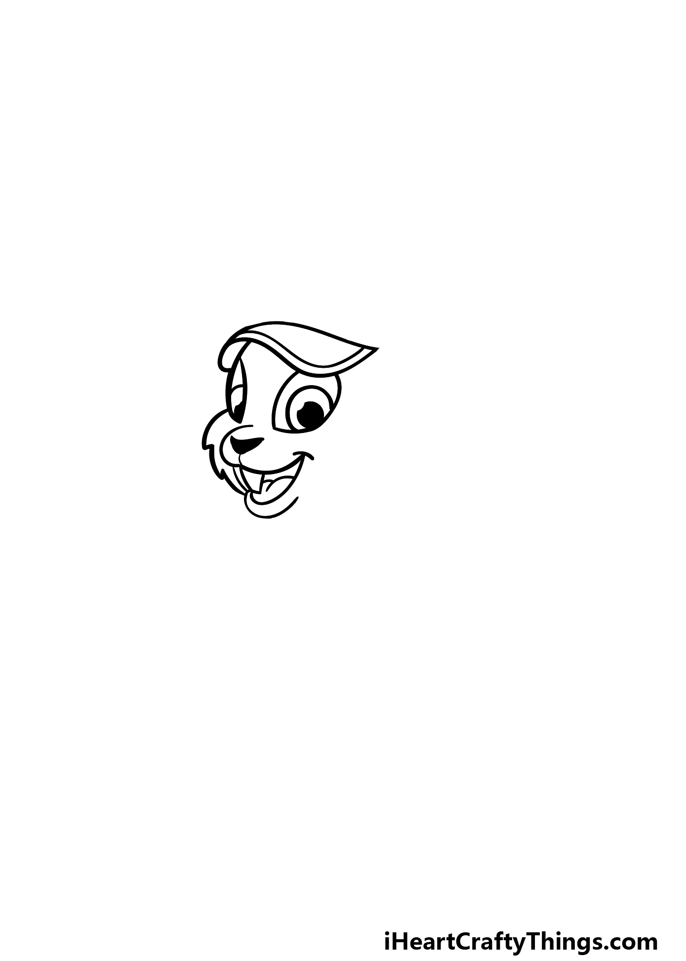 how to draw a cartoon chipmunk step 1