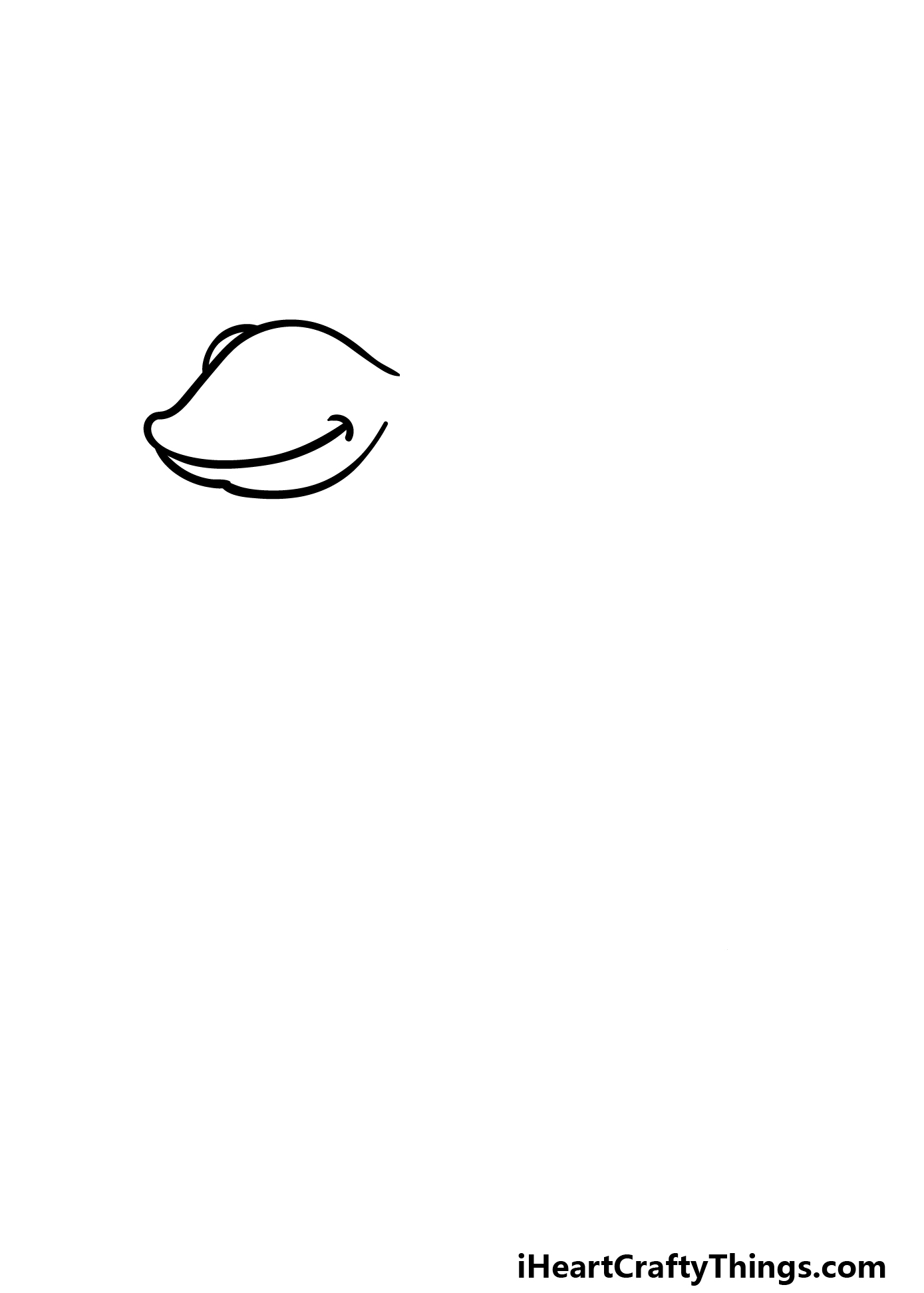 how to draw a cartoon lizard step 1
