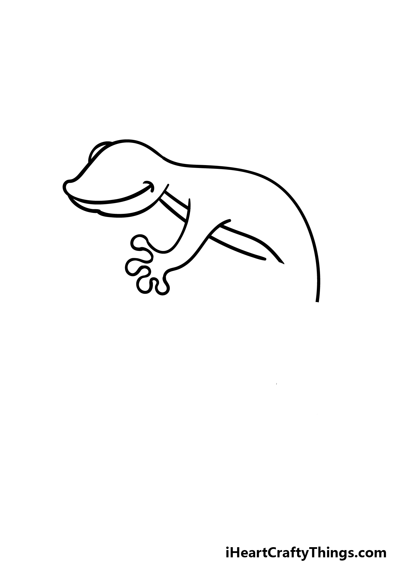 how to draw a cartoon lizard step 3