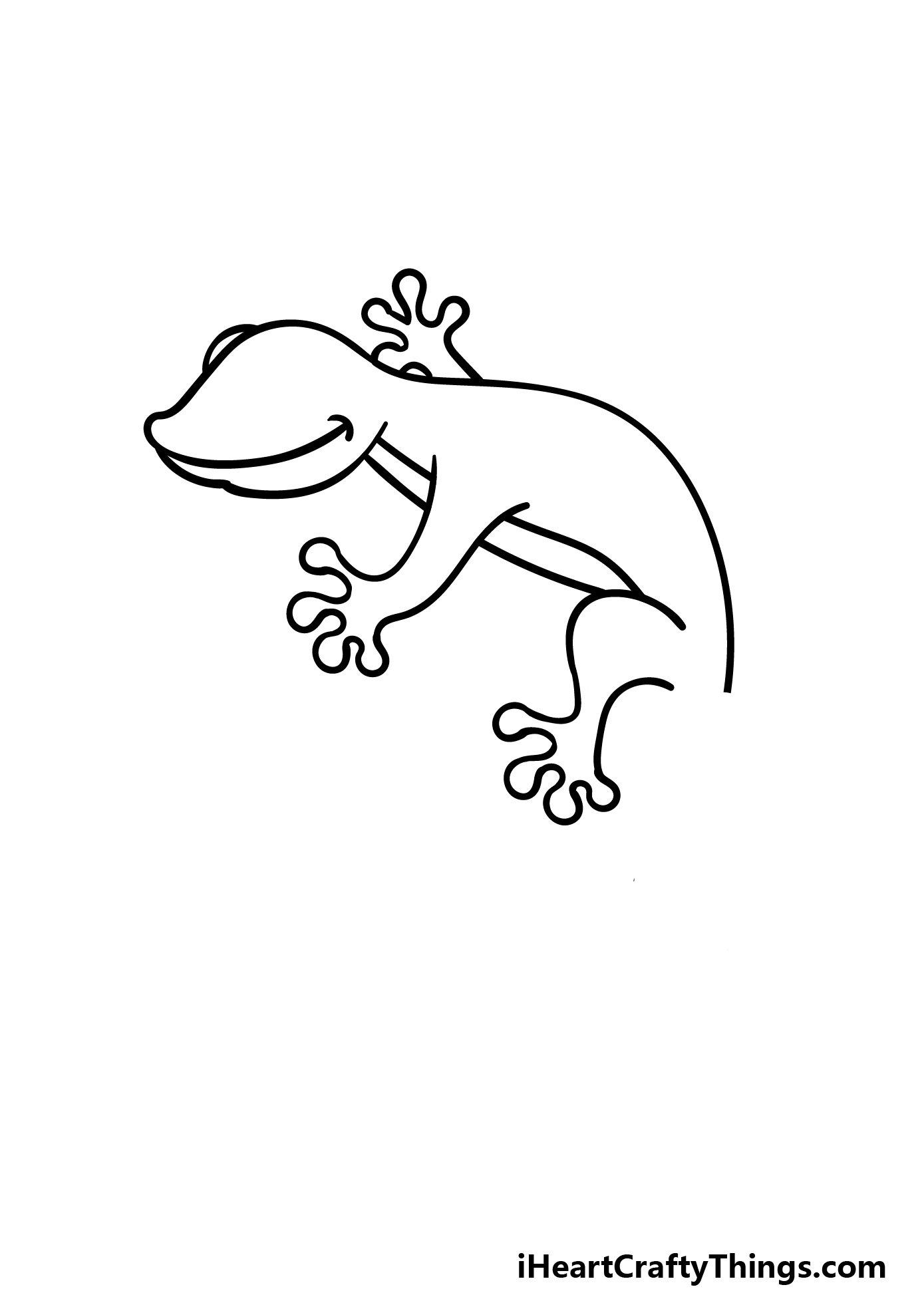 how to draw a cartoon lizard step 4