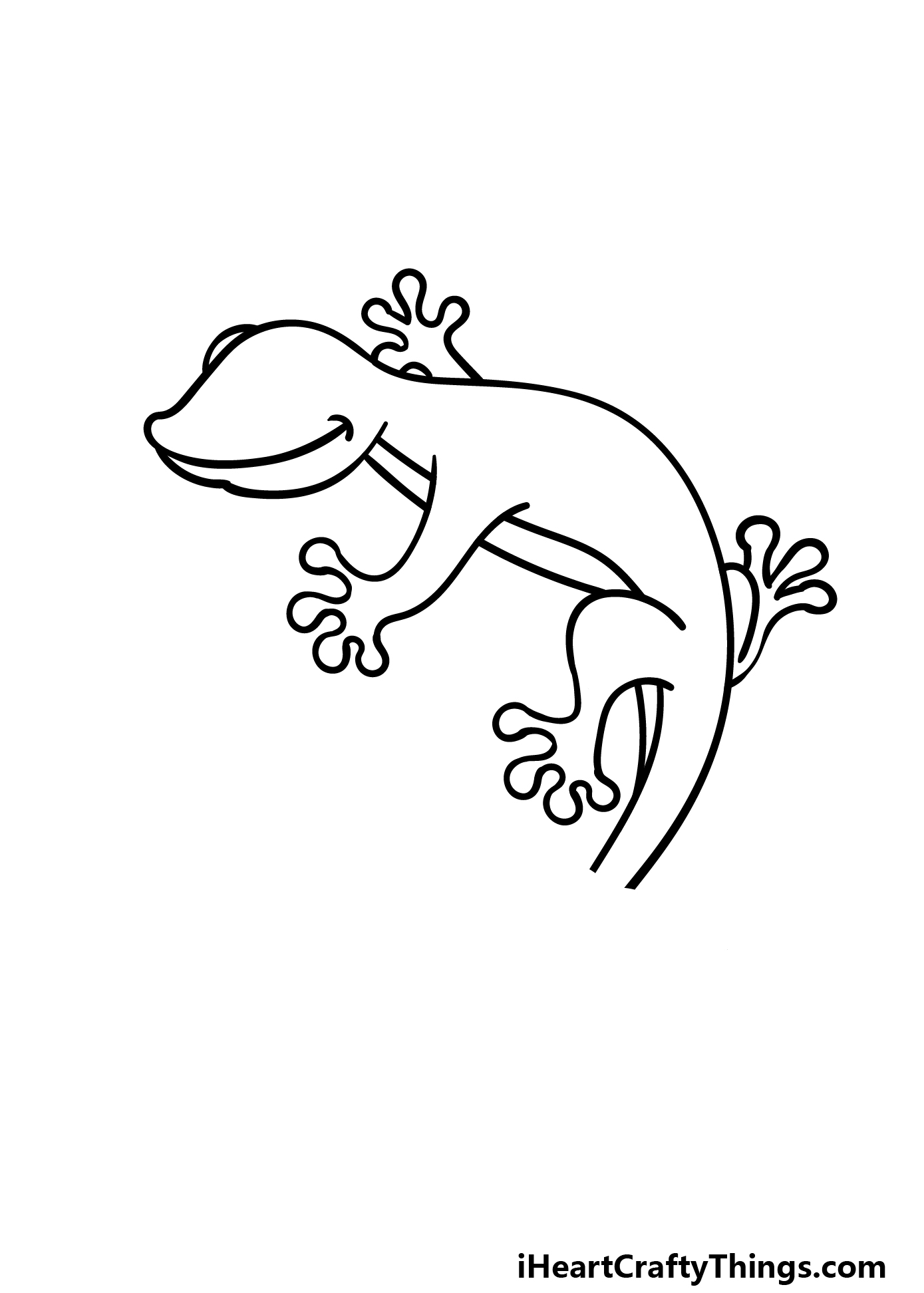 how to draw a cartoon lizard step 5
