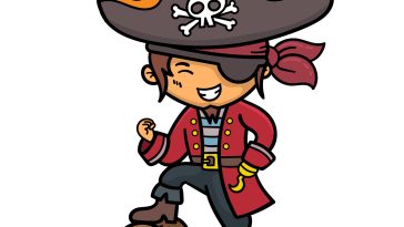 how to draw a cartoon pirate image