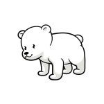 how to draw a cartoon Polar Bear step 6