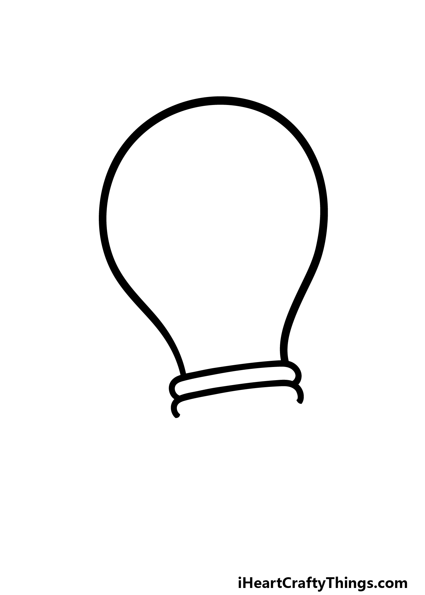how to draw a cartoon Light Bulb step 3