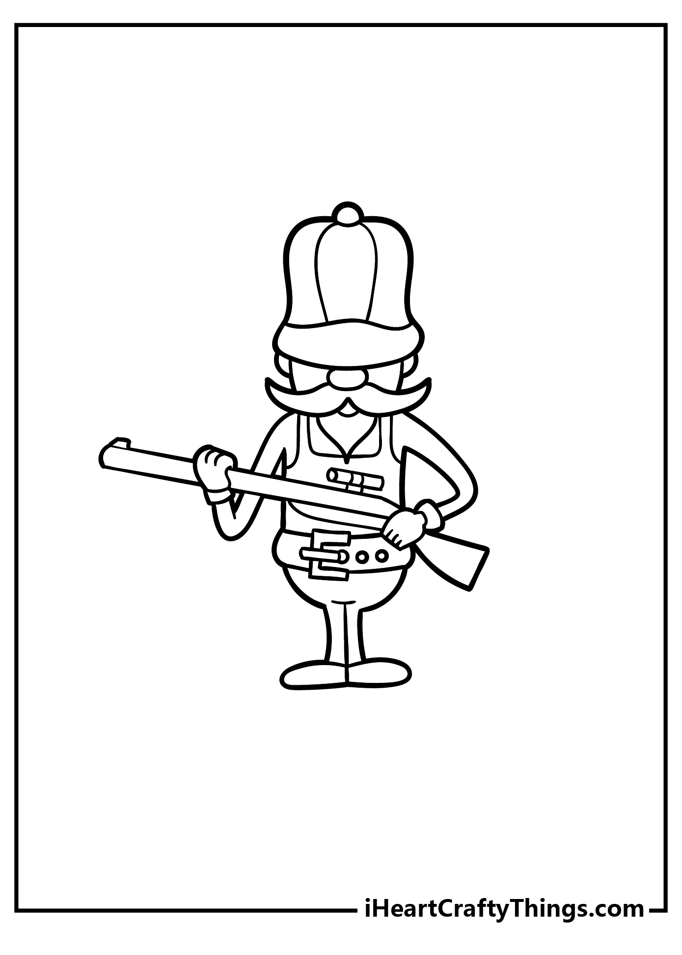Hunting Coloring Pages for kids free download