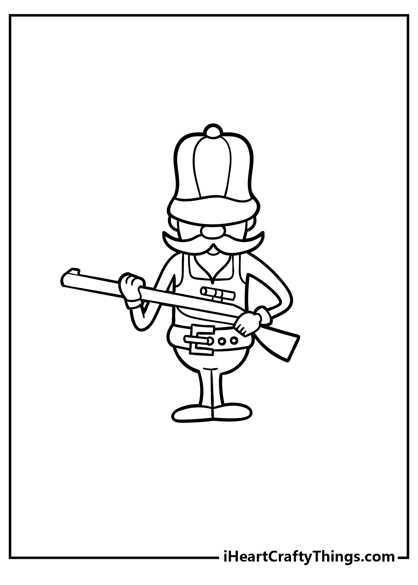 rifle hunting coloring pages