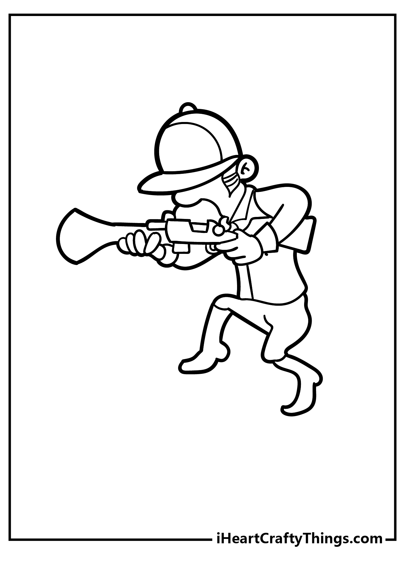 coloring pages of men hunting